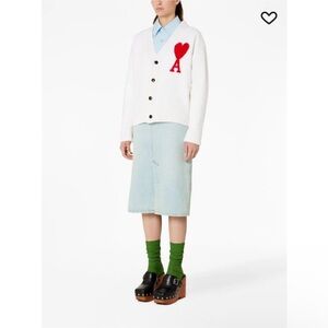 AMI Paris Ami de Couer Cardigan NWT